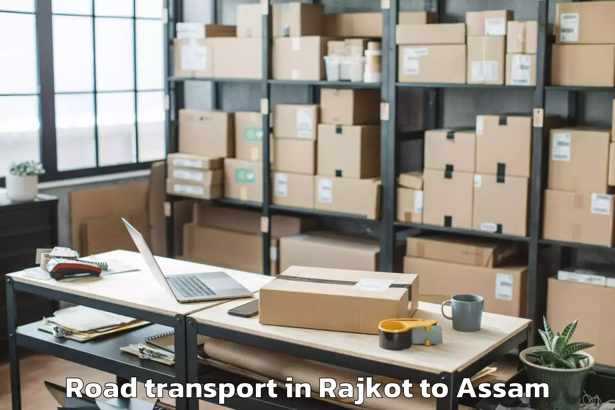 Book Your Rajkot to Gossaigaon Road Transport Today